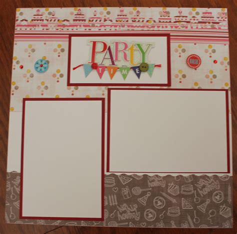 Birthday Scrapbook Layout Double Page Each Page 12 X 12 - Etsy