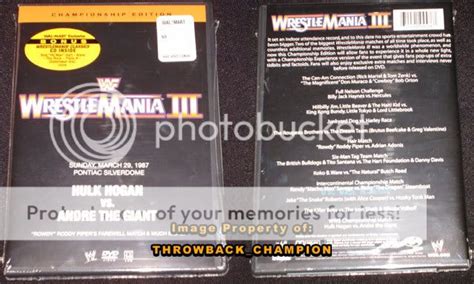 throwbackchampion WWE Exclusive DVD Collection: Wrestlemania DVD Collection