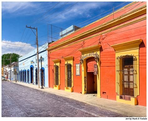 Vibrant Spanish Colonial Architecture - Oaxaca Art Print