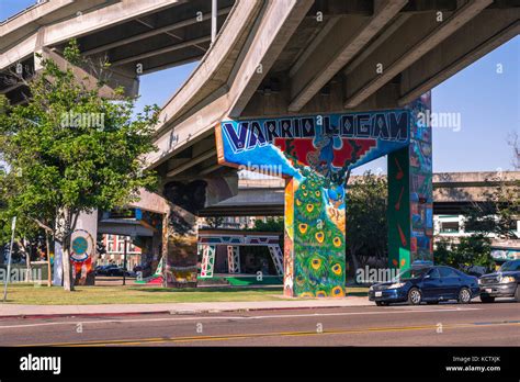 View of Chicano Park. Barrio Logan, San Diego, California, USA Stock ...