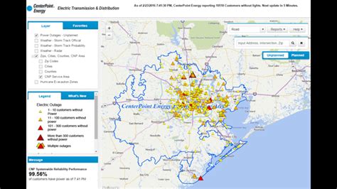 Power Outages Houston : Centerpoint Outage Map Houston Tx