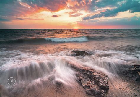 Lake Erie Sunset Photograph by Dave Niedbala - Fine Art America