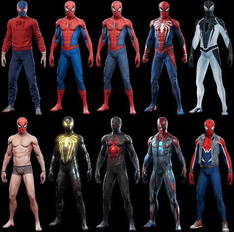 The Canon Spider-Suits (so far) : SpidermanPS4