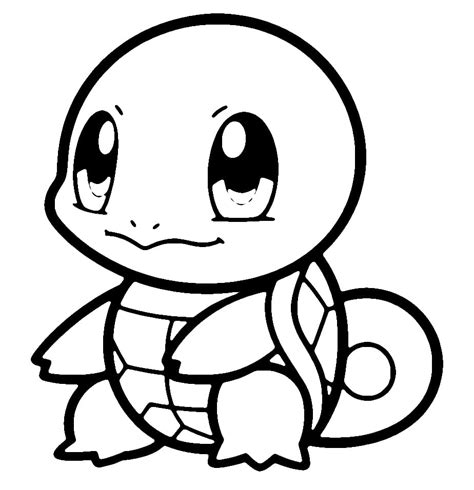 Cute Pokemon Squirtle coloring page - Download, Print or Color Online ...