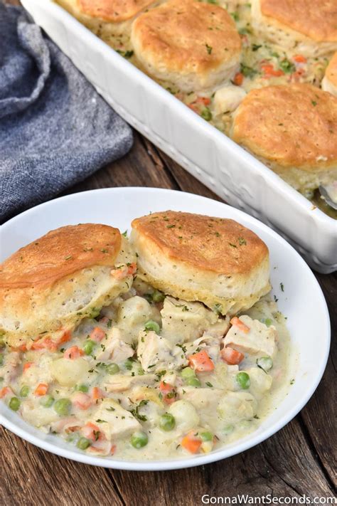 Chicken Pot Pie With Biscuits - Gonna Want Seconds