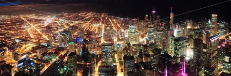 Chicago Night view panorama – Songquan Photography