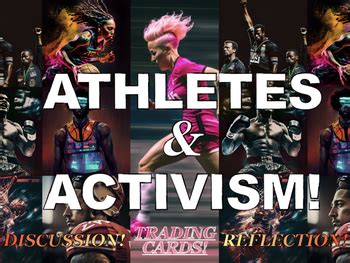 Athletes & Activism Engaging Slides, Discussion, and Trading Card Activity!