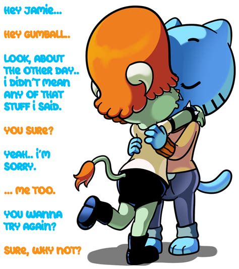 Gumball and Jamie by WaniRamirez on DeviantArt