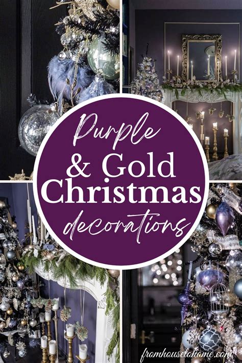 Purple And Gold Christmas Tree Decor Ideas | Purple christmas ...