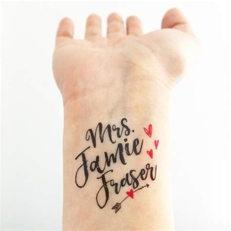 5 Outlander Jamie Fraser Tattoos by LoveAndLion on Etsy