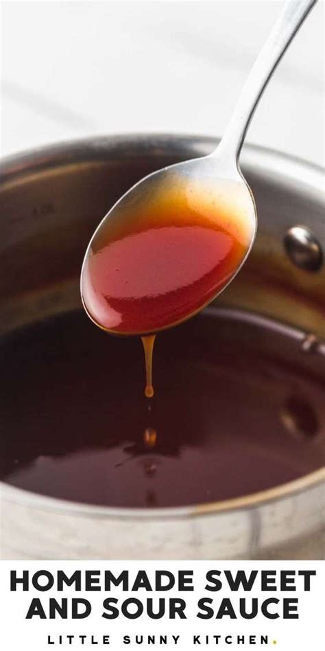 Easy homemade sweet and sour sauce that you can make in just 5 minutes ...