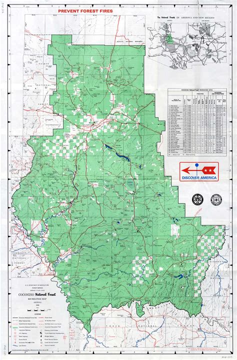 Map 682 -- Coconino National Forest Recreation Map, Arizona