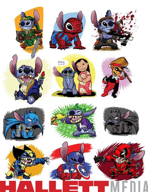 Lilo/Stitch Dressed Pop Characters - Convention Fan Art | Behance ...