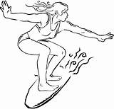 Surfer Girl Coloring Pages At GetColoringscom  Free Printable sketch template
