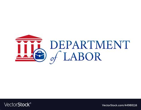 Us department of labor icon Royalty Free Vector Image