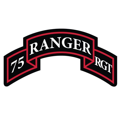 US Army 75th Ranger Regiment SSI Patch Decal Full Color