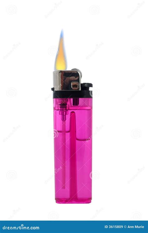 Lit Gas Cigarette Lighter Royalty Free Stock Images - Image: 3615809