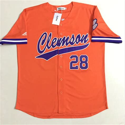 Free shipping Gefex Men's Clemson Tigers Beer 28 baseball personality ...