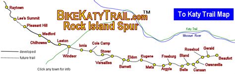 Katy Trail / Rock Island Trail Map