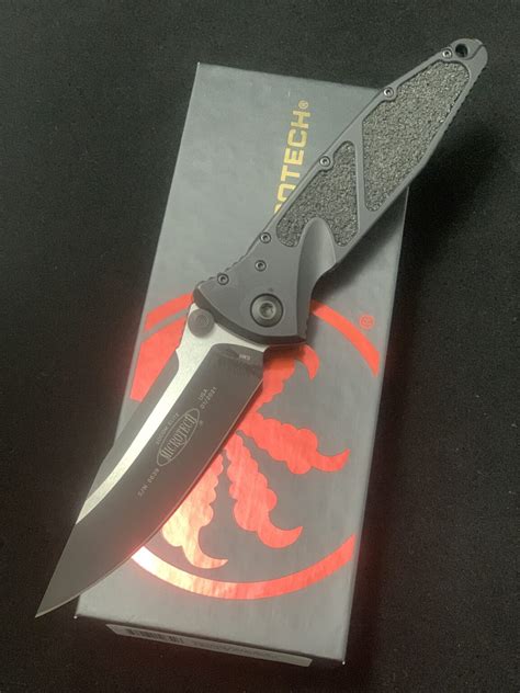 Microtech SOCOM Elite S/E-M Black Handle - Black Blade - Australian Knife Sales