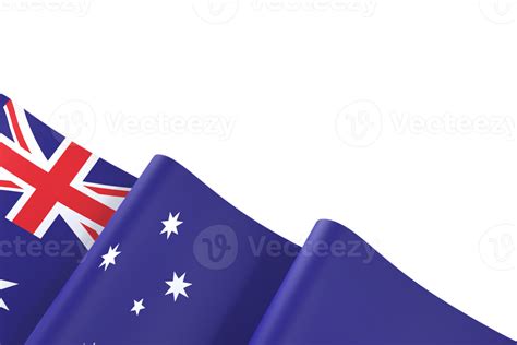 Australia flag design national independence day banner element transparent background png ...