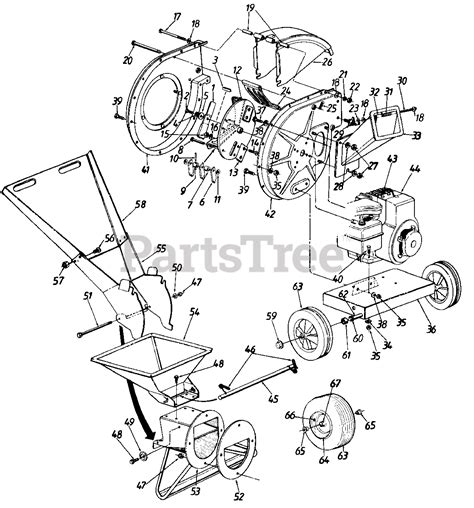 MTD 241-645-134 - MTD Chipper Shredder (1991) (Home Depot) Parts Parts ...