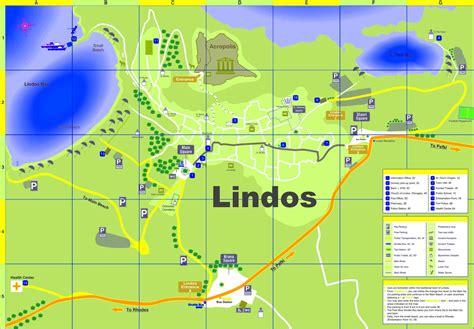 Lindos tourist map - Ontheworldmap.com