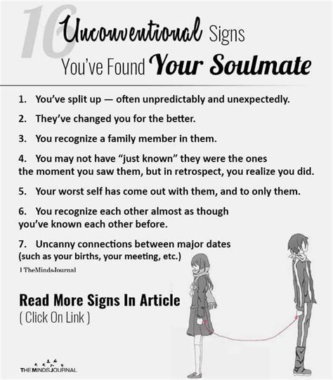 15 Unconventional Signs You've Found Your Soulmate | Finding your soulmate, Soulmate, Soulmate ...