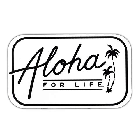 3.5" ALOHA STICKER | Vacation for Life Clothing