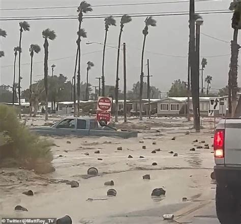 Incredible footage shows Dodger Stadium surrounded by water as Tropical ...