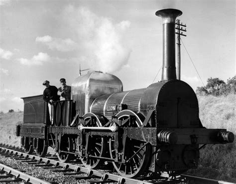 The 123-year-old Liverpool and Manchester Railway (LMR) 57 Lion steam ...