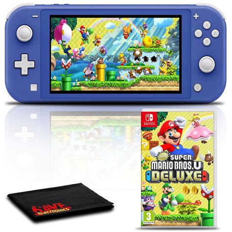 Nintendo Switch Lite (Blue) Gaming Console Bundle with Super Mario Bro ...