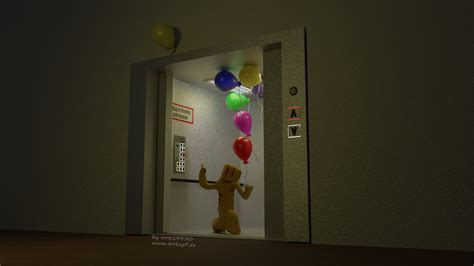 ArtStation - Partygoer in a Elevator / NFT / Dreamcore / Liminal Spaces / The Backrooms ...