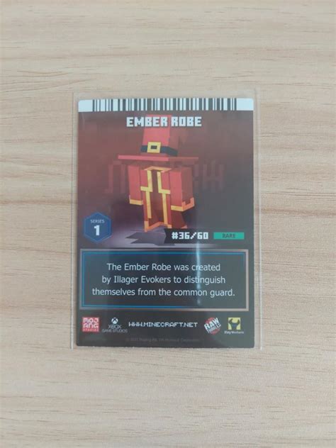 Minecraft Arcade Card - #36 Ember Robe (Rare), Hobbies & Toys, Toys & Games on Carousell