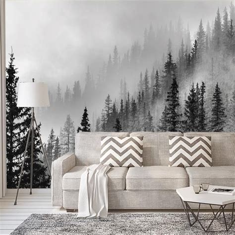 Enchanted Forest - Wall Mural [Full Panel Removable Wall-Covering] Measurements (per panel): W ...