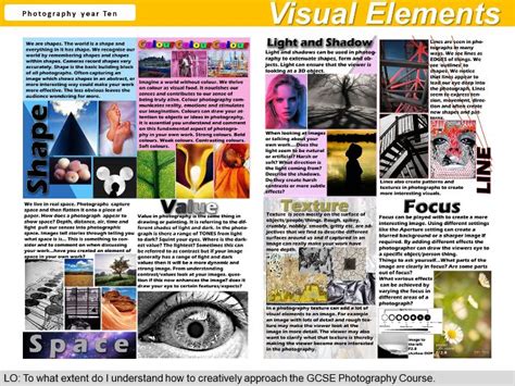 Photography - Visual Elements- Handout | Teaching Resources