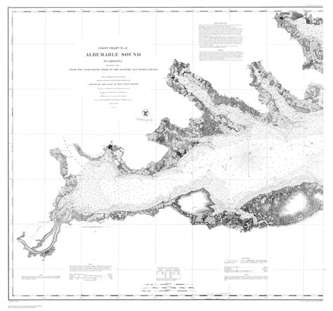 Albemarle Sound - Western Part Map - 1860 – HullSpeed Designs