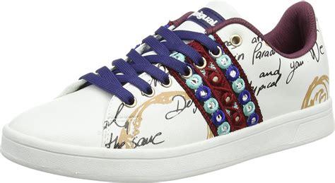 Desigual Shoes_Cosmic Exotic Lettering, Sneakers Basses Femme, Blanc (Blanco), 41 EU: Amazon.fr ...