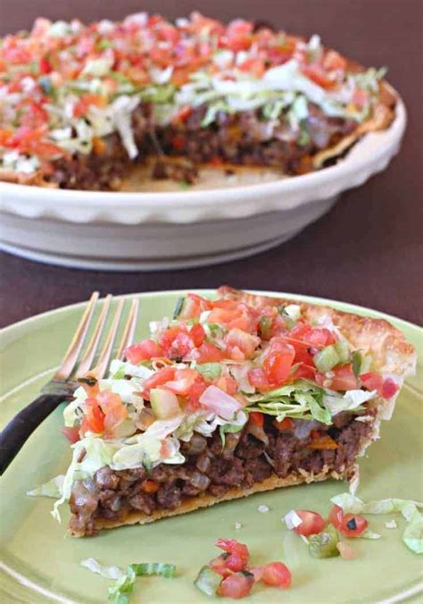 Loaded Taco Pie Recipe | Easy Baked Taco Pie Recipe For Taco Night