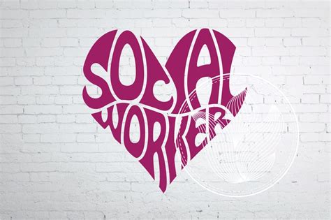 Social worker Word Art Svg Dxf Eps Png Jpg Logo design Word | Etsy