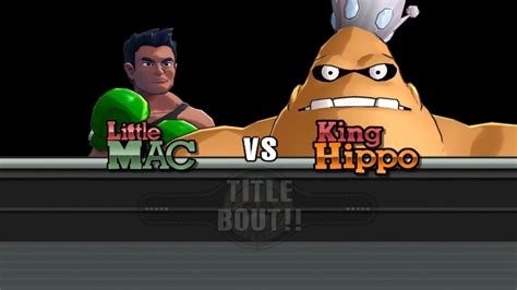 Punch-Out!! Little Mac vs King Hippo - YouTube