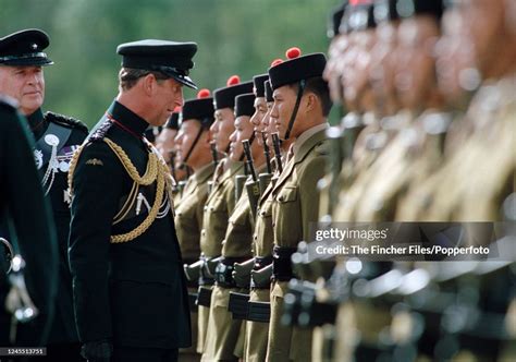 Prince Charles, Colonel-in-Chief of the Royal Gurkha Rifles,... News Photo - Getty Images