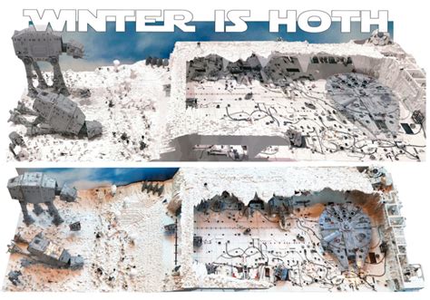 LEGO Star Wars Layout: Winter is Hoth – zusammengebaut