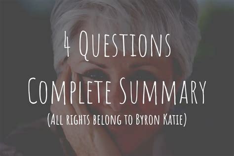 Byron Katie's 4 Questions: The Work [Explained Step by Step] | Happy Rubin