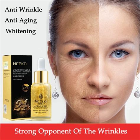 Anti Wrinkle Face Cream 24k Gold Essence Anti Aging Skin Whitening Creams Moisturizing Face Care ...