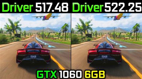 Nvidia Driver 517.48 vs 522.25 | GTX 1060 6GB Gaming Test - YouTube