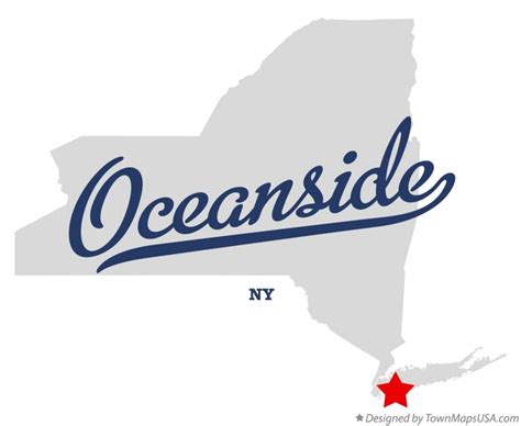 Map of Oceanside, NY, New York