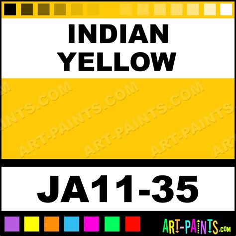 Indian Yellow Traditions Acrylic Paints - JA11-35 - Indian Yellow Paint ...