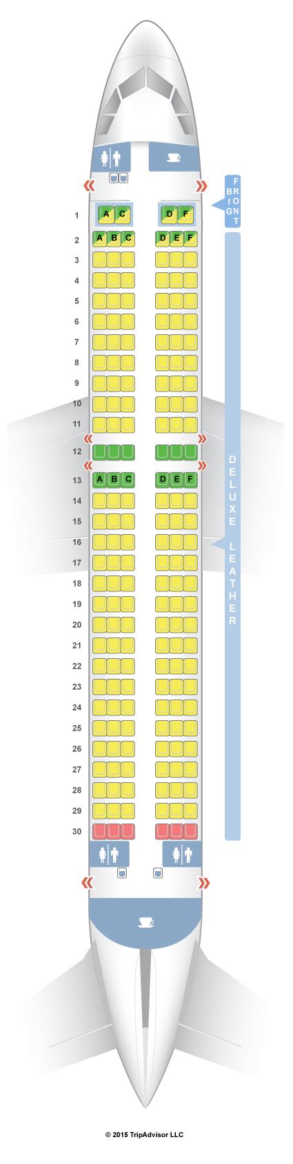 SeatGuru Seat Map Spirit Airbus A320 (320) V1