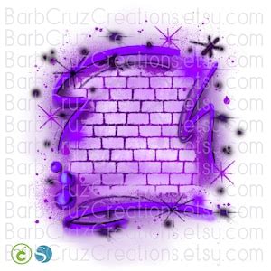 Airbrush, Brick Wall, Background, Digital Airbrush, Graffiti Wall, Png, Jpg, Sublimation Designs ...